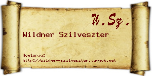 Wildner Szilveszter névjegykártya